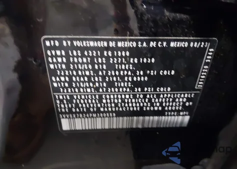 2023 Volkswagen Taos 1.5T Se из США, поврежденный, VIN 3VVSX7B24PM380559